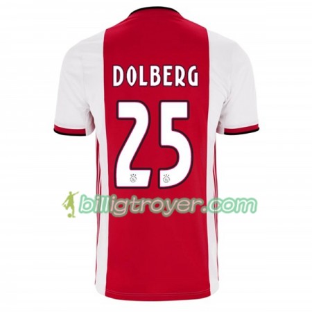 Billige Fotballdrakter AFC Ajax Kasper Dolberg 25 Hjemmedraktsett 2019/20 Kortermet